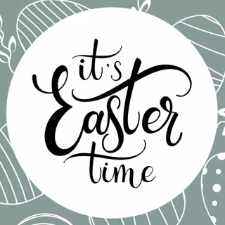 Good vibes Easter wallpaper