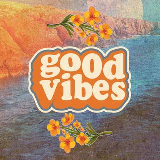 Good vibes Easter wallpaper
