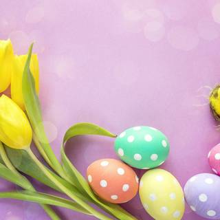 Good vibes Easter wallpaper