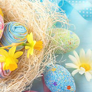 Good vibes Easter wallpaper