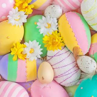 Easter egg yellow wallpaper