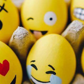 Easter egg yellow wallpaper