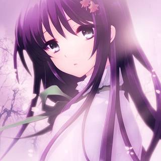 Anime girl spring iPhone wallpaper