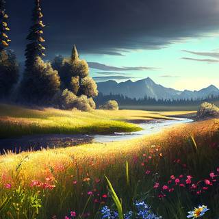 Spring scenery mobile wallpaper