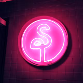Neon pink glow wallpaper
