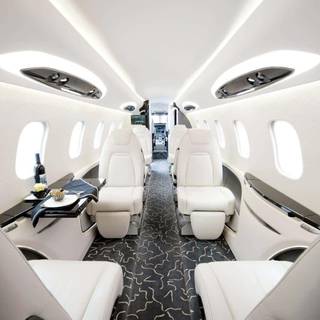 Private jet interior wallpaper
