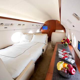 Private jet interior wallpaper