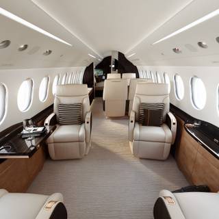 Private jet interior wallpaper