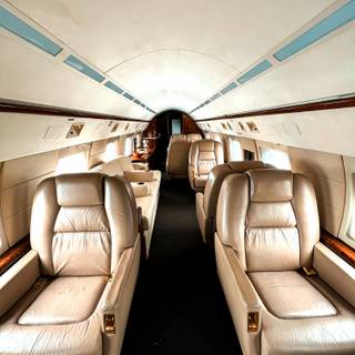 Private jet interior wallpaper