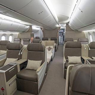 Private jet interior wallpaper