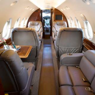 Private jet interior wallpaper