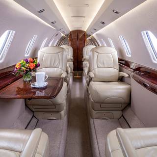 Private jet interior wallpaper