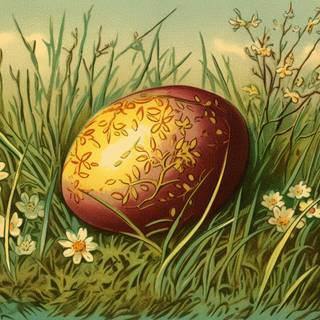 Easter egg vintage wallpaper