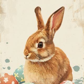 Easter egg vintage wallpaper