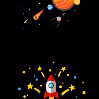 Rocket cartoon wallpaper