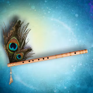 Krishna peacock wallpaper