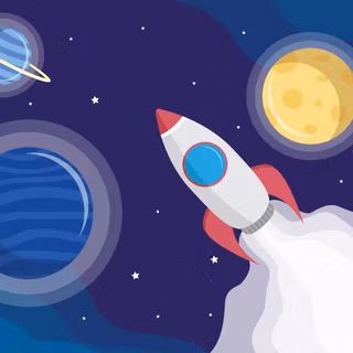 Rocket cartoon wallpaper