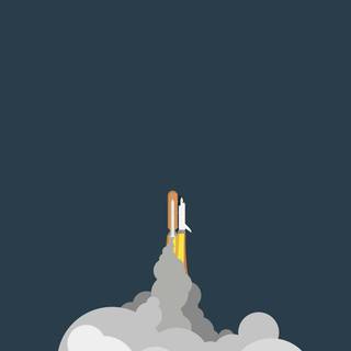 Rocket cartoon wallpaper