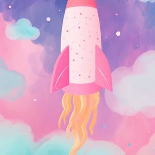 Rocket cartoon wallpaper