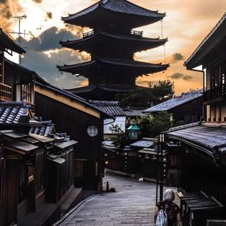 Japan city phone wallpaper