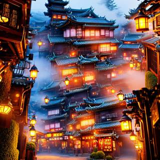 Japan city phone wallpaper