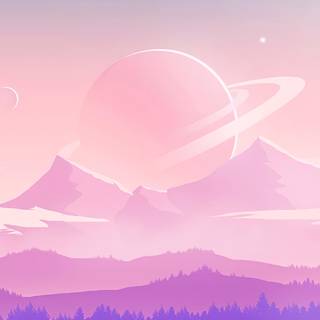 Minimalist landscape iPhone wallpaper