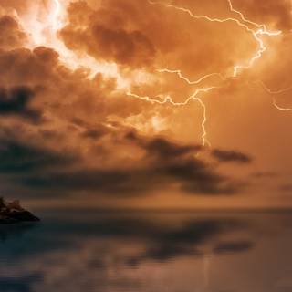 Thunder iPhone wallpaper