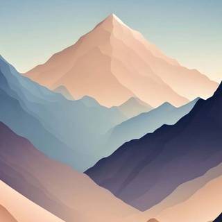 Minimalist landscape iPhone wallpaper