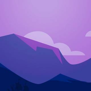 Minimalist landscape iPhone wallpaper