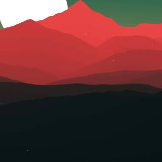 Minimalist landscape iPhone wallpaper