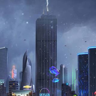 Thunder iPhone wallpaper