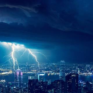 Thunder iPhone wallpaper