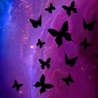 Black and purple aesthetic phone wallpaper