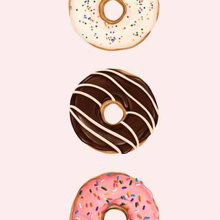Donuts iPhone wallpaper