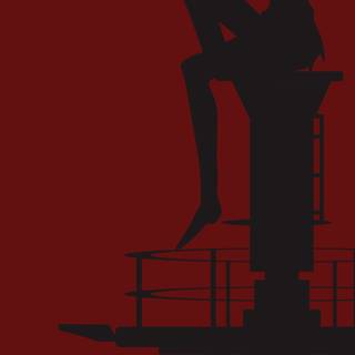 Anime red phone wallpaper