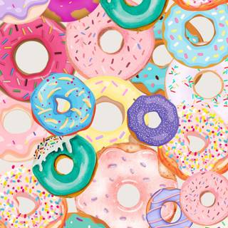 Donuts iPhone wallpaper