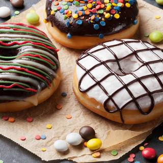 Donuts iPhone wallpaper