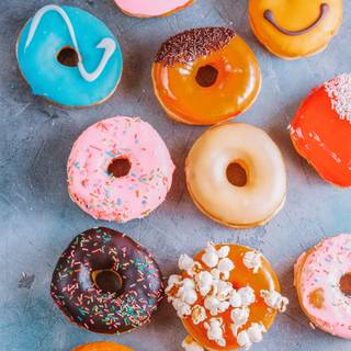 Donuts iPhone wallpaper