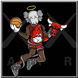 Basketball Kaws wallpaper