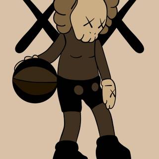 Basketball Kaws wallpaper