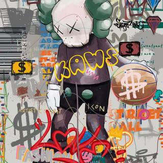 Basketball Kaws wallpaper