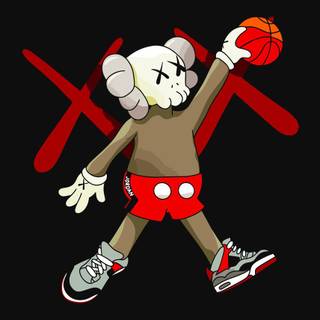 Basketball Kaws wallpaper