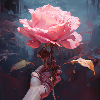 Rose painting wallpaper