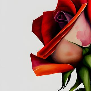 Rose painting wallpaper