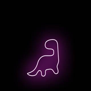 Neon dinosaur wallpaper