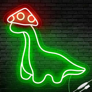 Neon dinosaur wallpaper