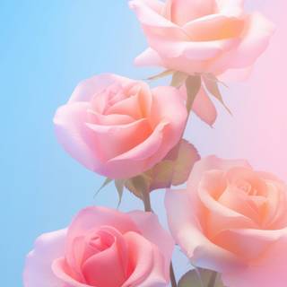 Rose painting wallpaper