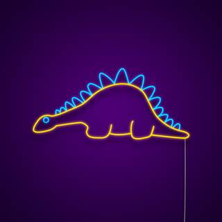 Neon dinosaur wallpaper