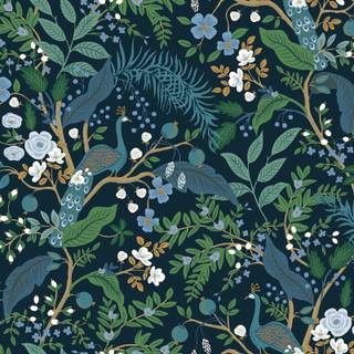 Navy green wallpaper