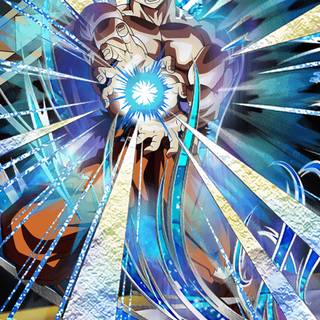 Goku Ultra Instinct Kamehameha wallpaper